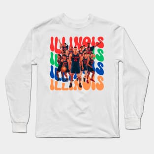 Illinois Fighting Illini Big Ten Champs 2024 Mens Basketball Long Sleeve T-Shirt